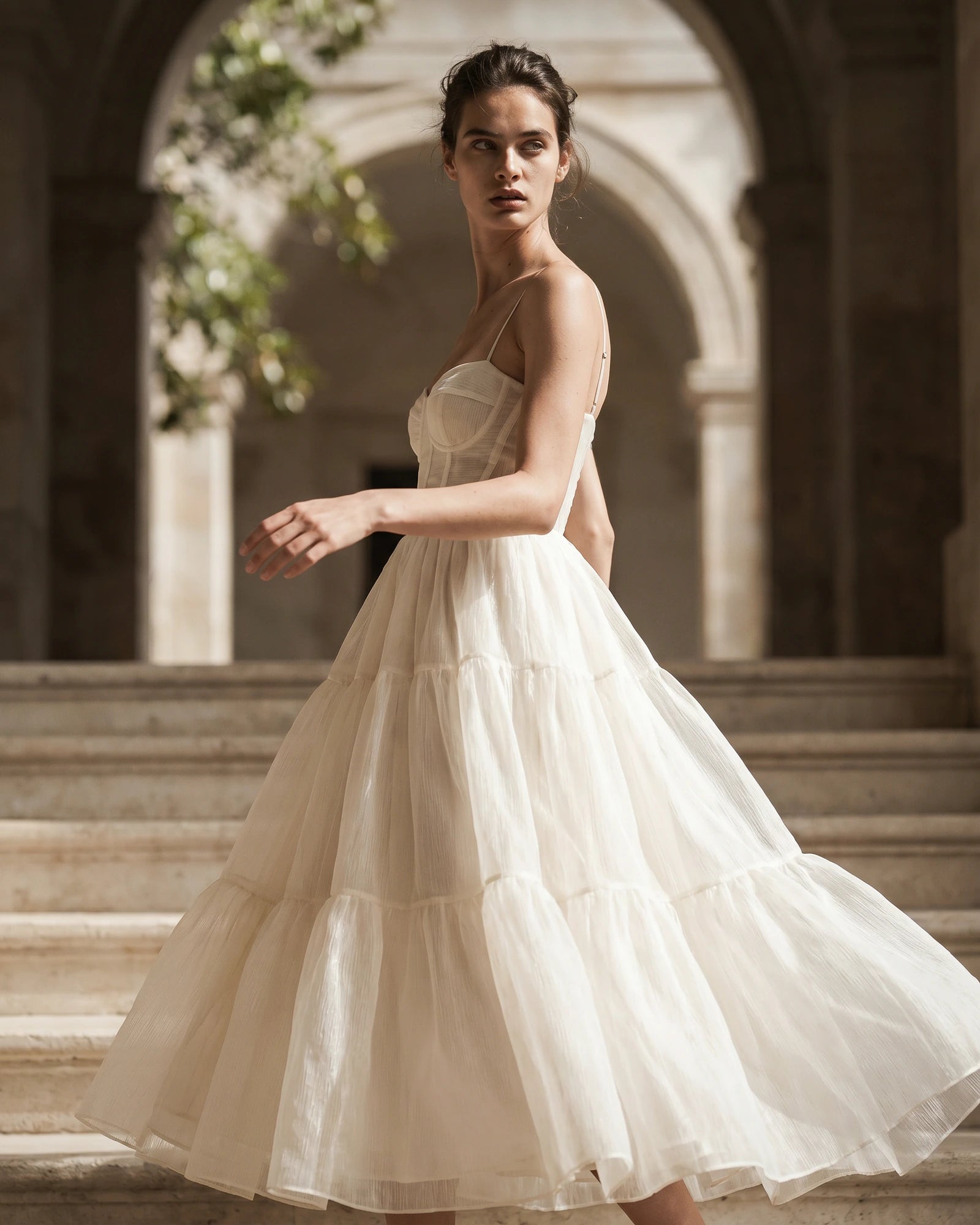 The Astrid Puff Organza Dress