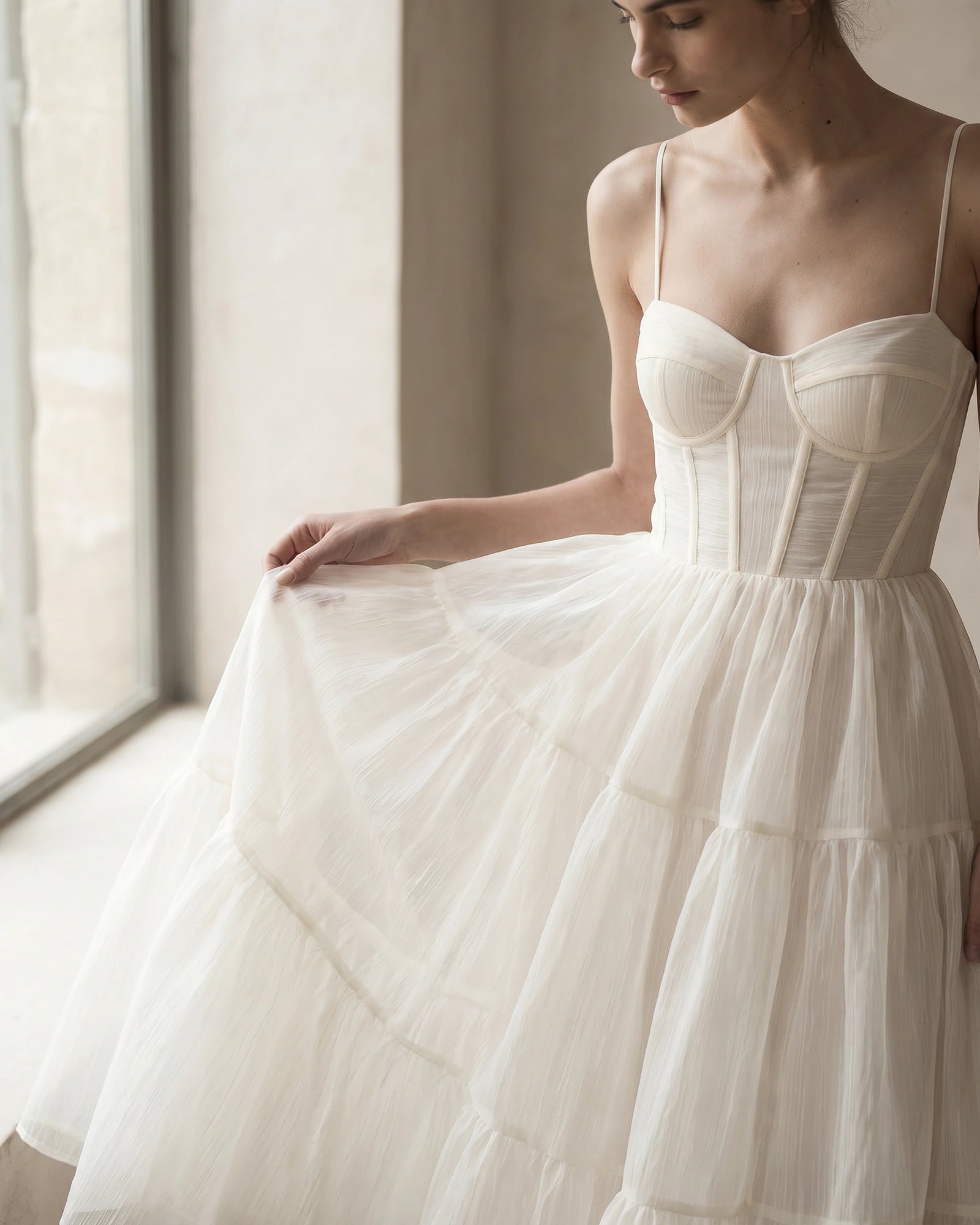 The Astrid Puff Organza Dress