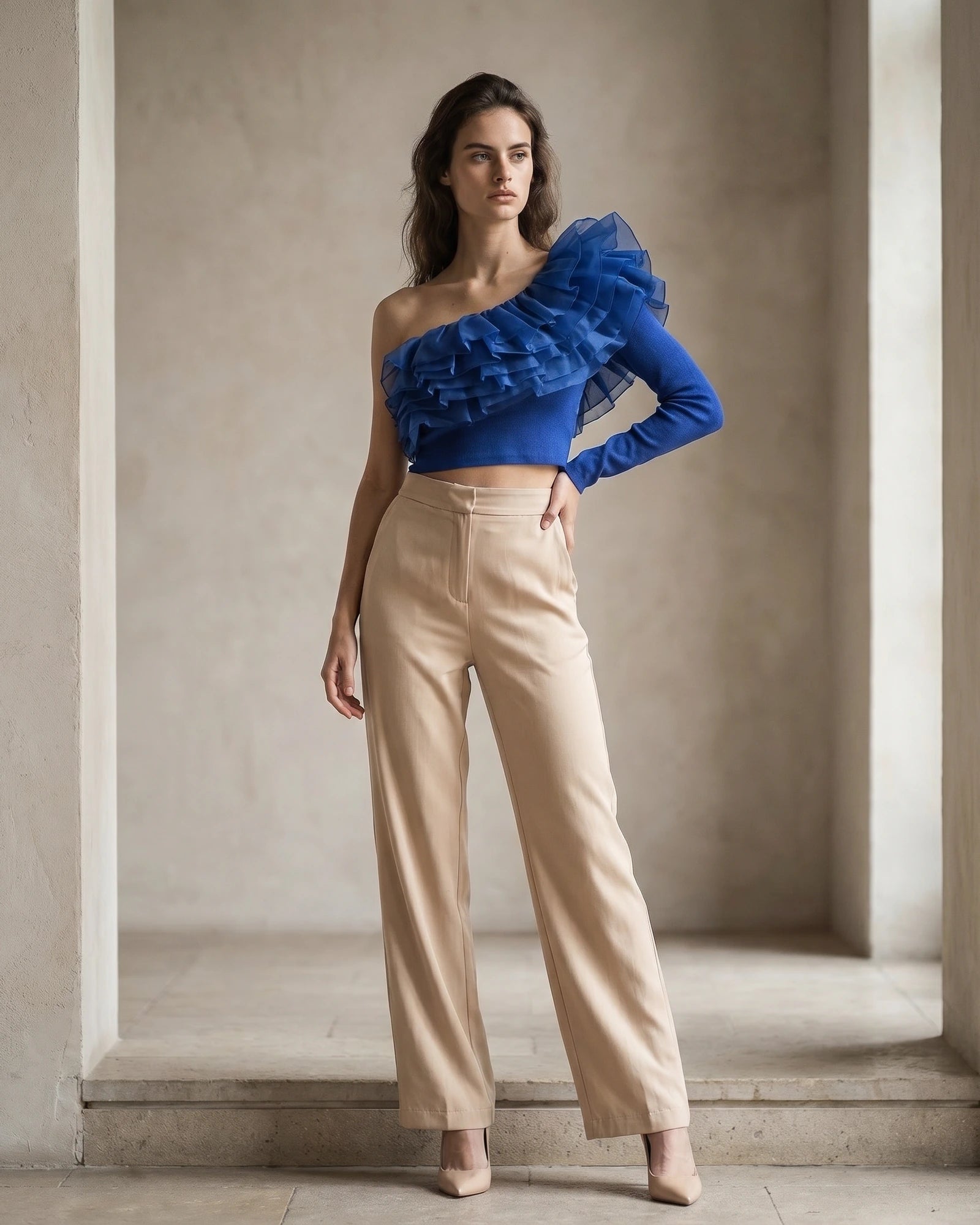 The Aurora Organza-Crafted Top
