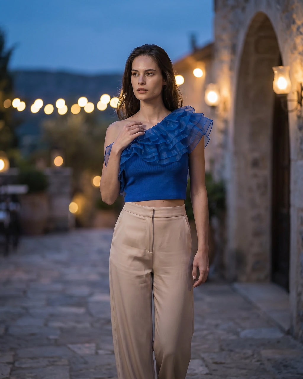 The Aurora Organza-Crafted Top