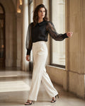 The Ava Organza Puff Top