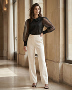 The Ava Organza Puff Top