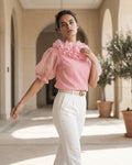 The Bella Ruffle Crop Top