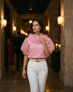 The Bella Ruffle Crop Top
