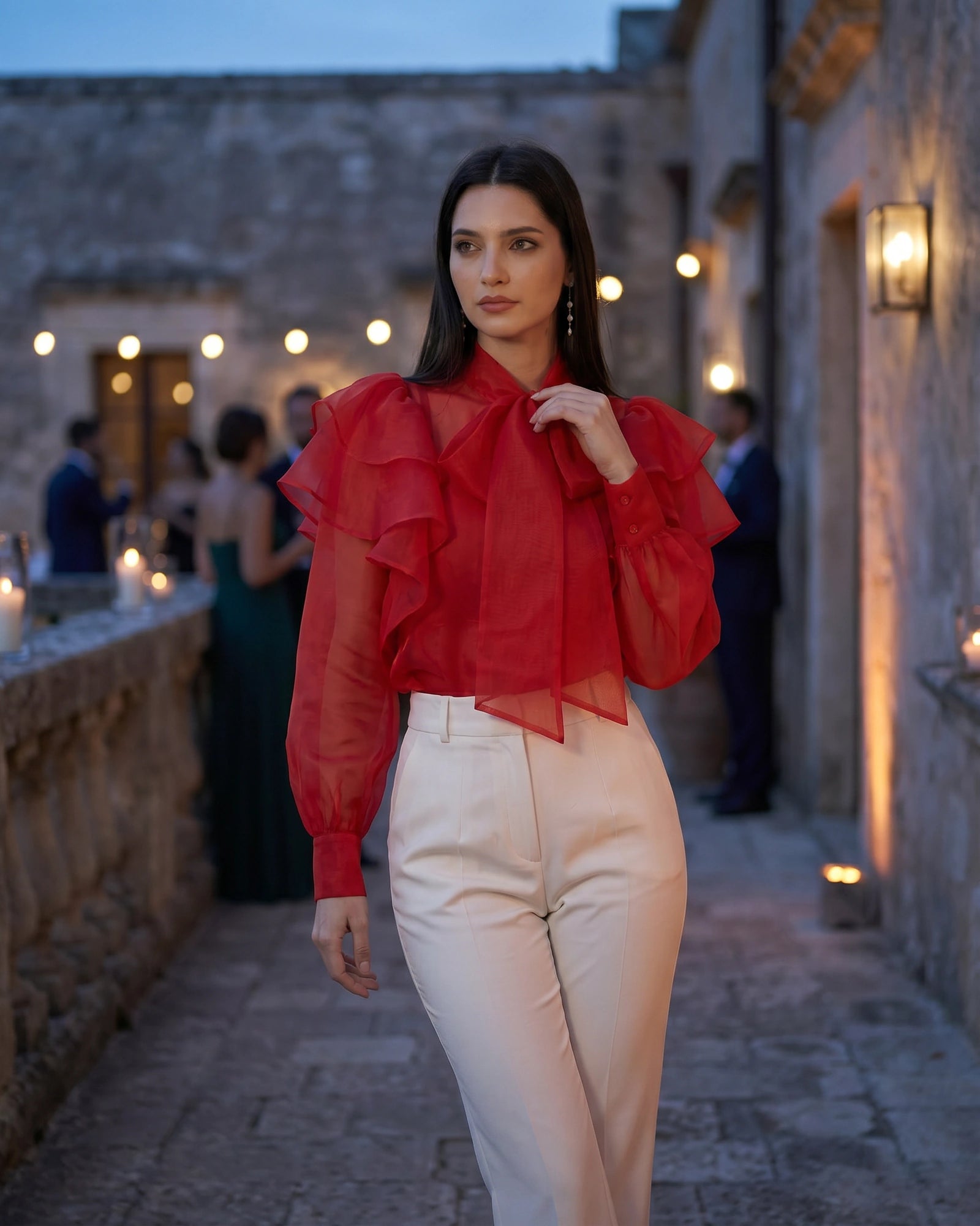 The Bianca Ruffle Sleeve Blouse