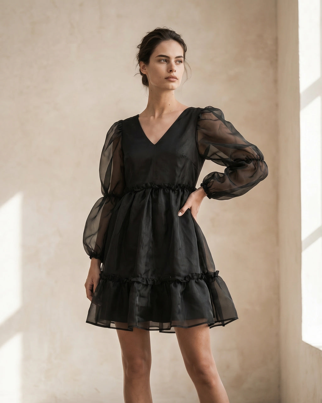 The Bianca V-Neck Mini Dress