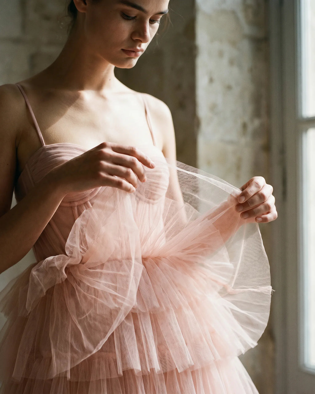 The Callista Ruffle Tulle Dress
