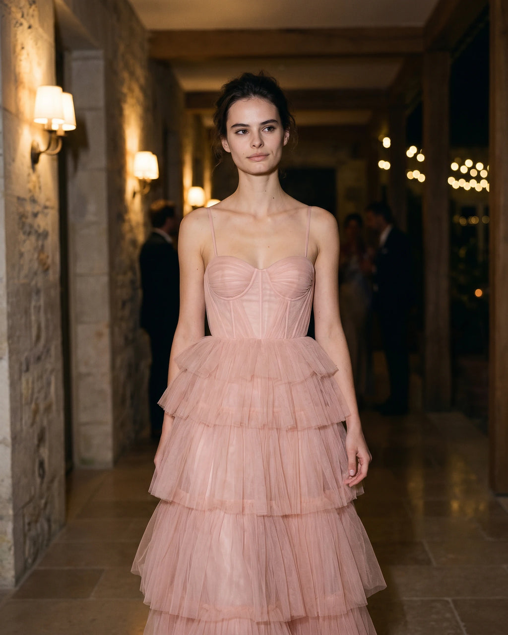 The Callista Ruffle Tulle Dress