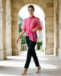 The Camille Knotted Organza Top