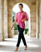 The Camille Knotted Organza Top