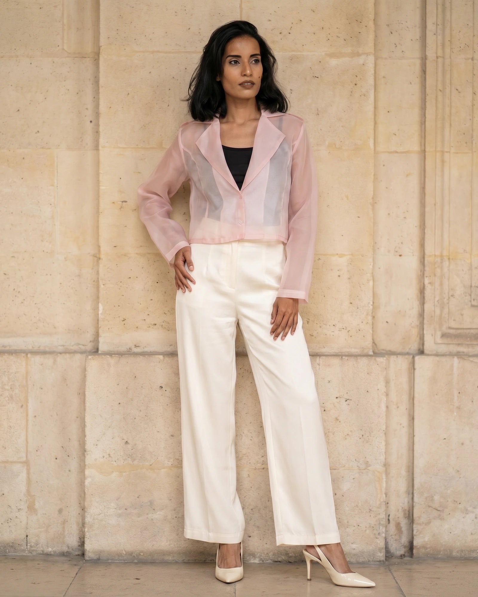 The Camille Organza Crop Jacket