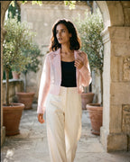 The Camille Organza Crop Jacket