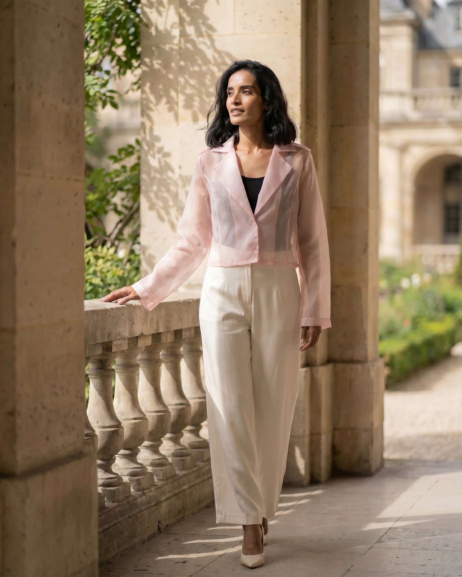 The Camille Organza Crop Jacket