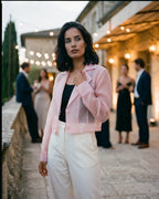 The Camille Organza Crop Jacket