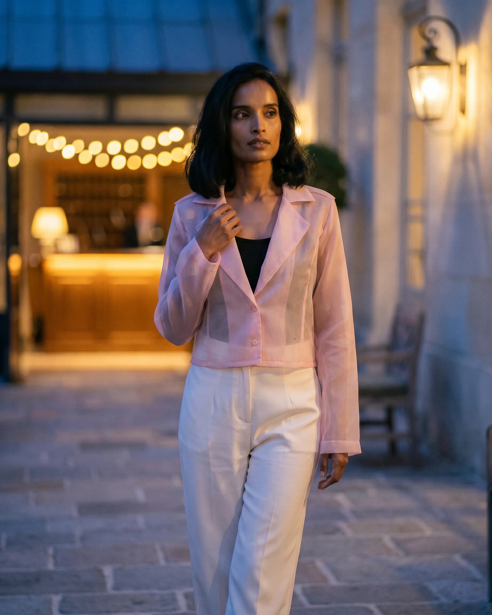 The Camille Organza Crop Jacket
