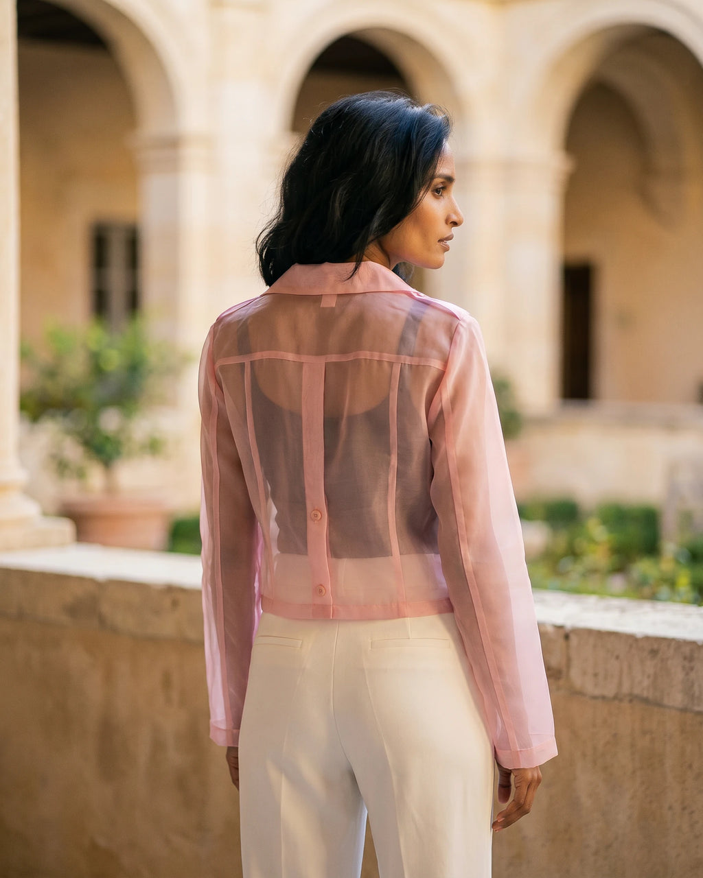 The Camille Organza Crop Jacket