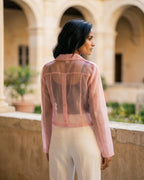 The Camille Organza Crop Jacket