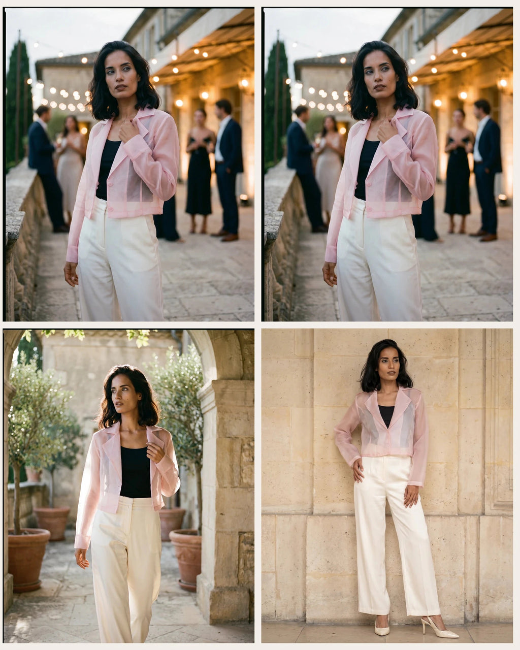 The Camille Organza Crop Jacket