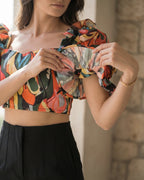 The Camille Ruffle Crop Top