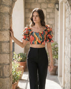 The Camille Ruffle Crop Top