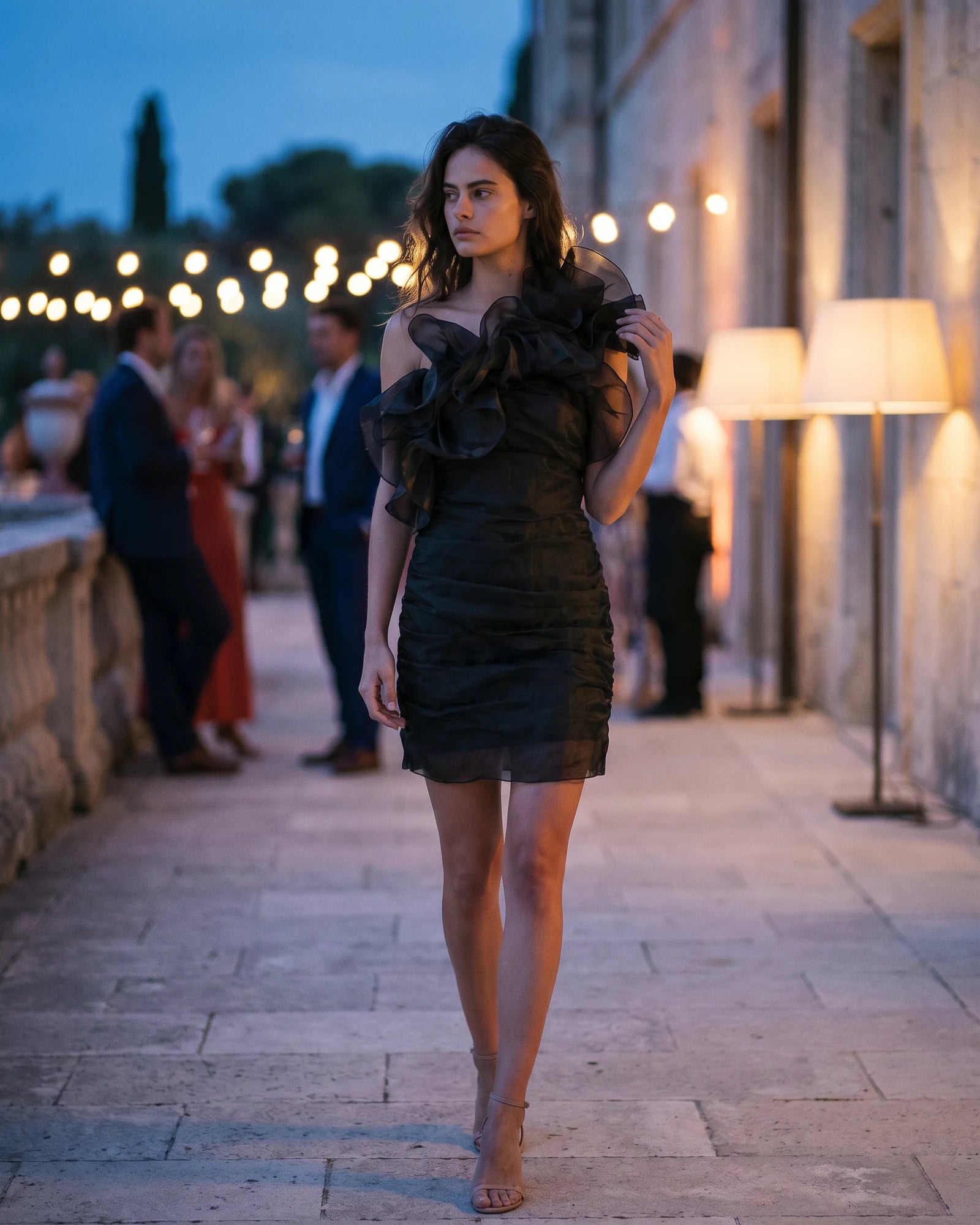 The Camille Ruffled Organza Dress