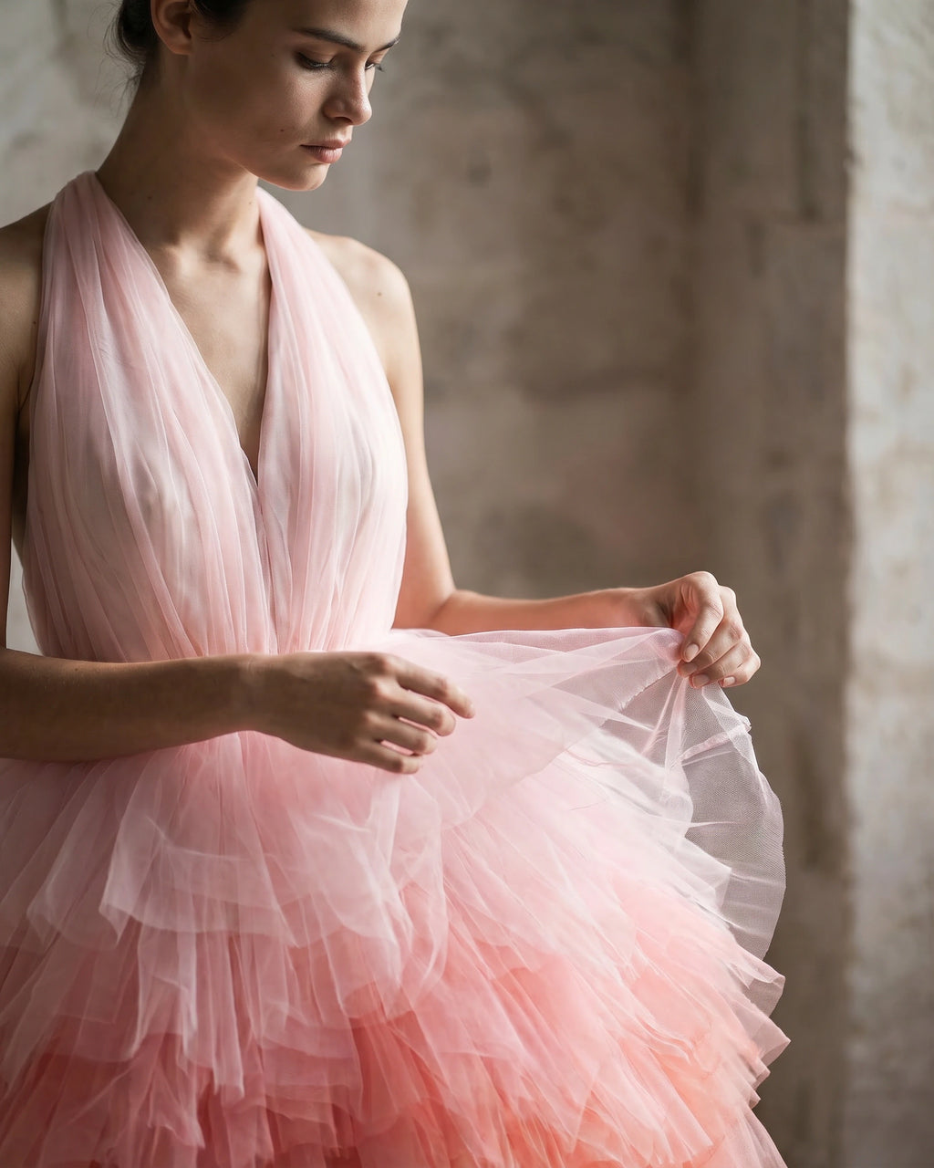 The Celeste Ombre Tulle Gown