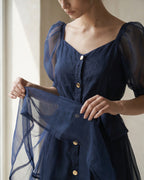 The Celeste Puffed Organza Dress