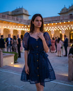 The Celeste Puffed Organza Dress
