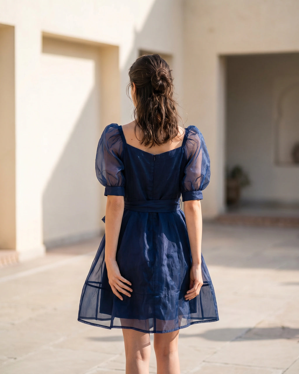 The Celeste Puffed Organza Dress