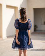 The Celeste Puffed Organza Dress
