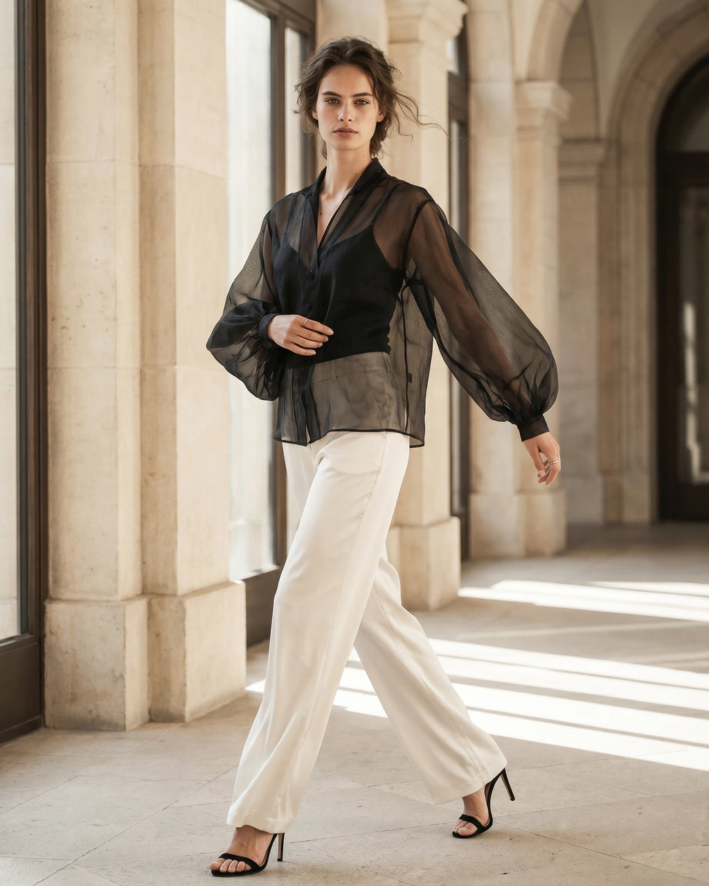 The Celeste Sheer Blouse