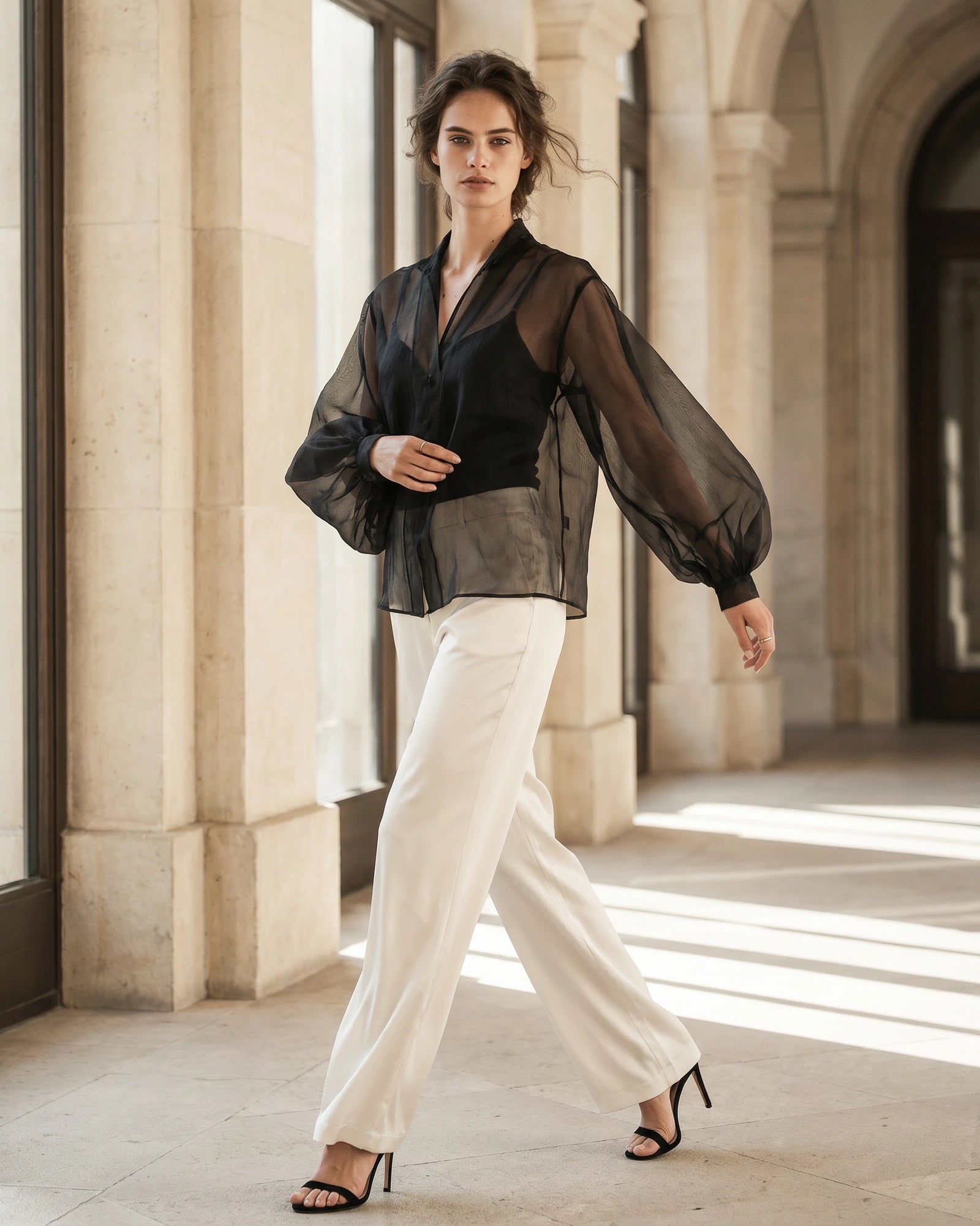 The Celeste Sheer Blouse