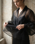 The Celeste Sheer Blouse