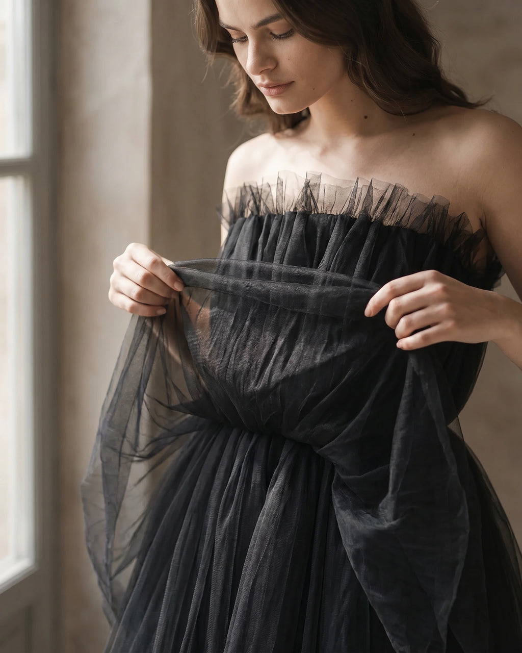 The Delphine Tulle Cascade
