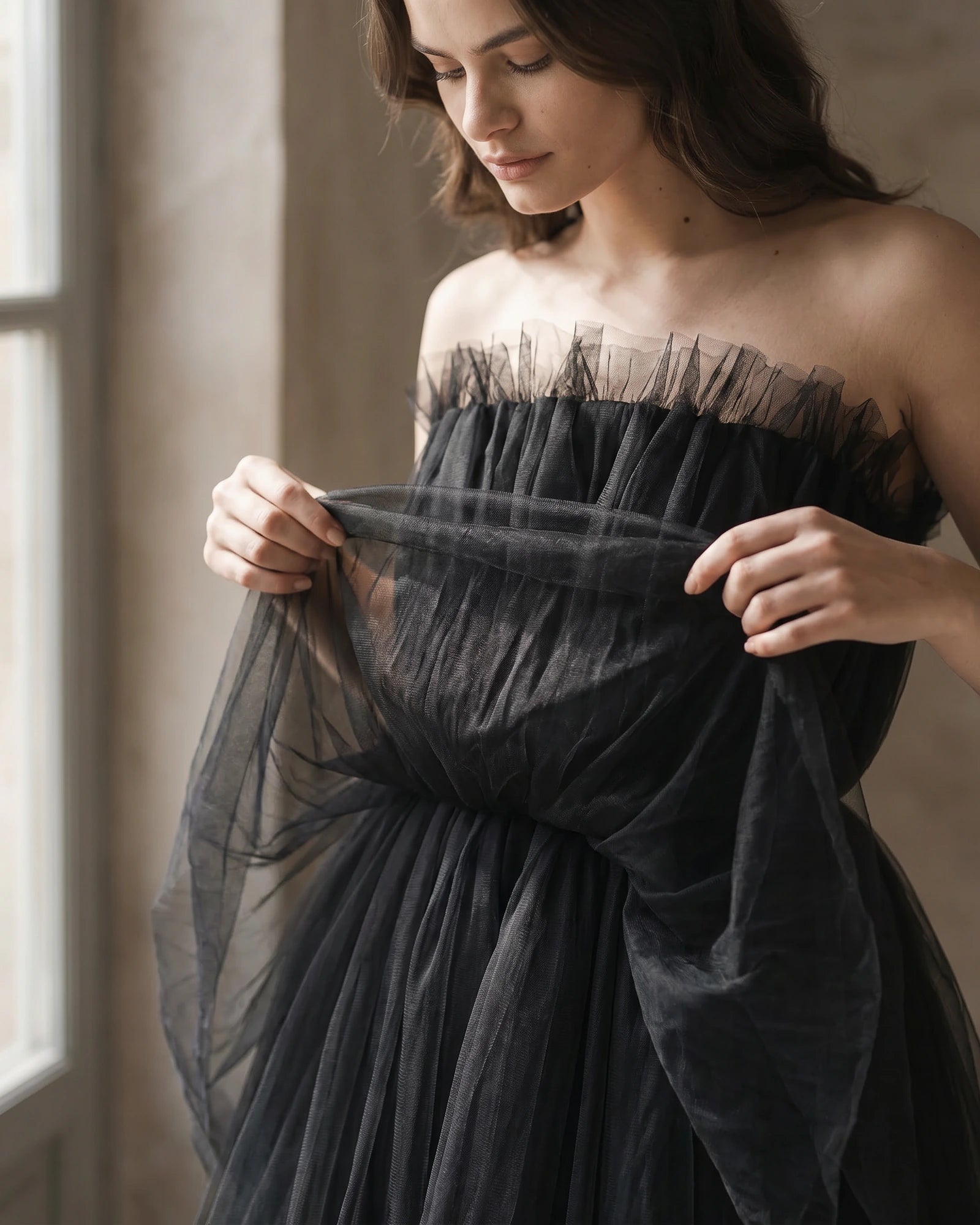 The Delphine Tulle Cascade