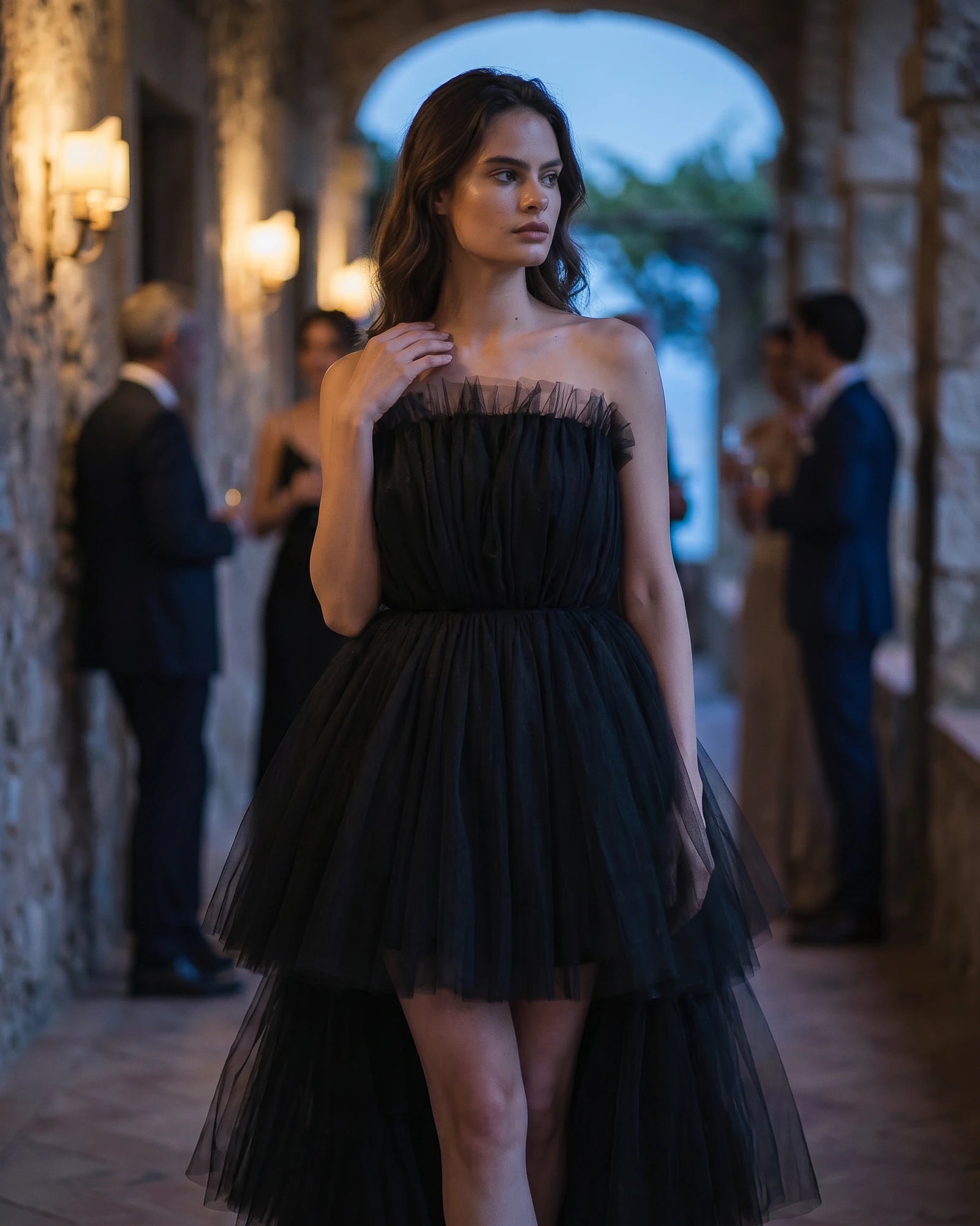 The Delphine Tulle Cascade