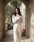 The Elara Organza Blouse