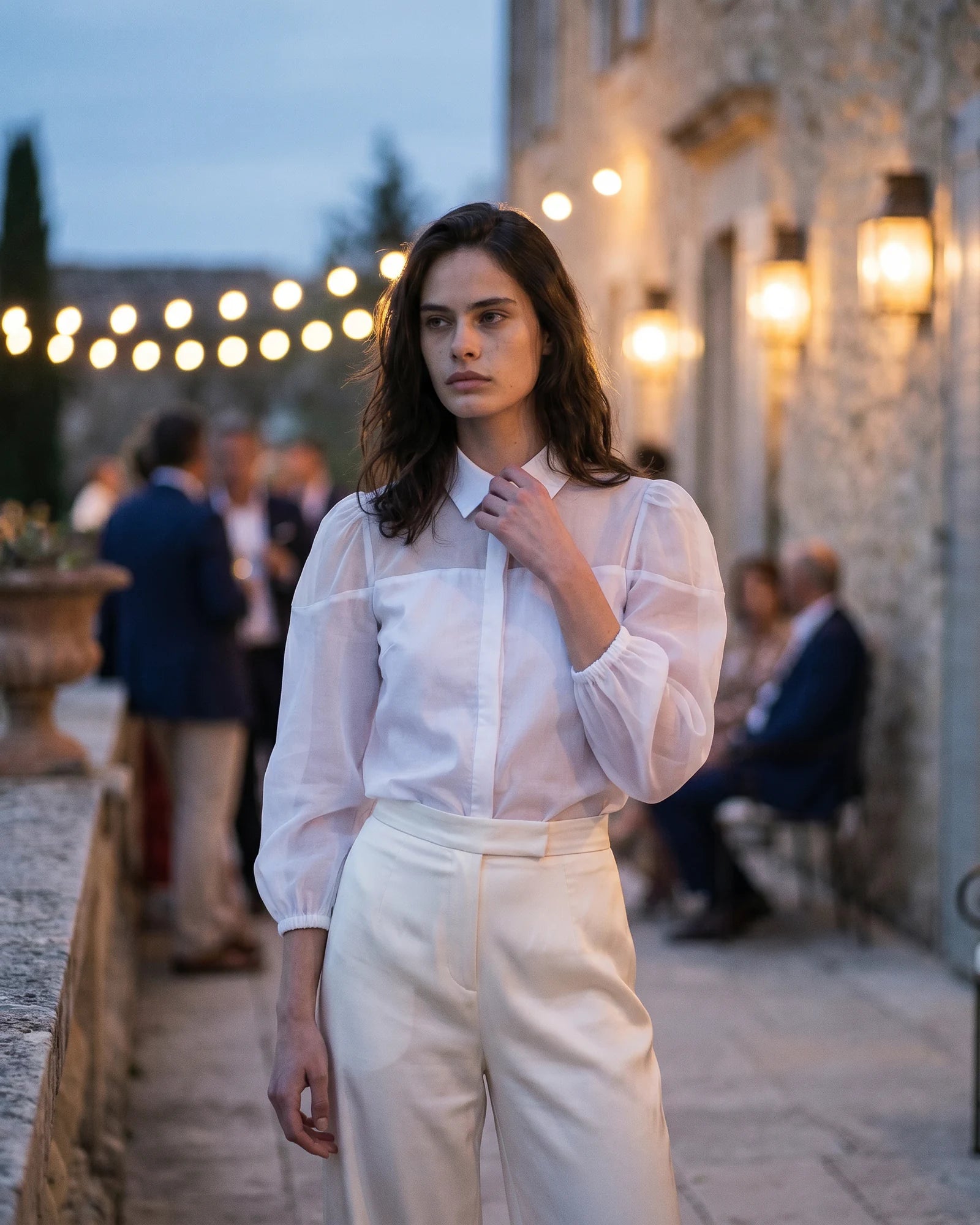 The Elara Organza Blouse