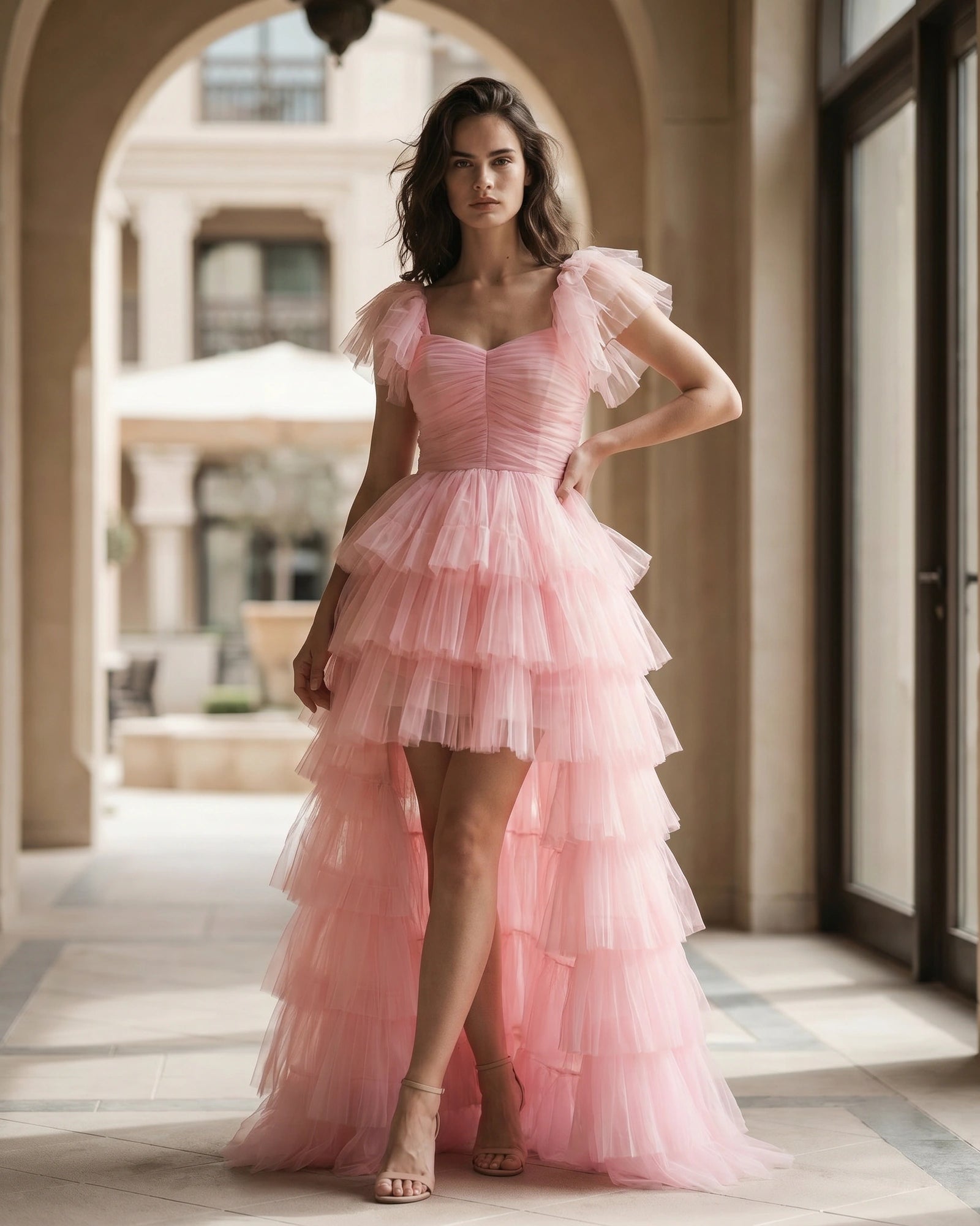 The Layla Petal Tulle Gown