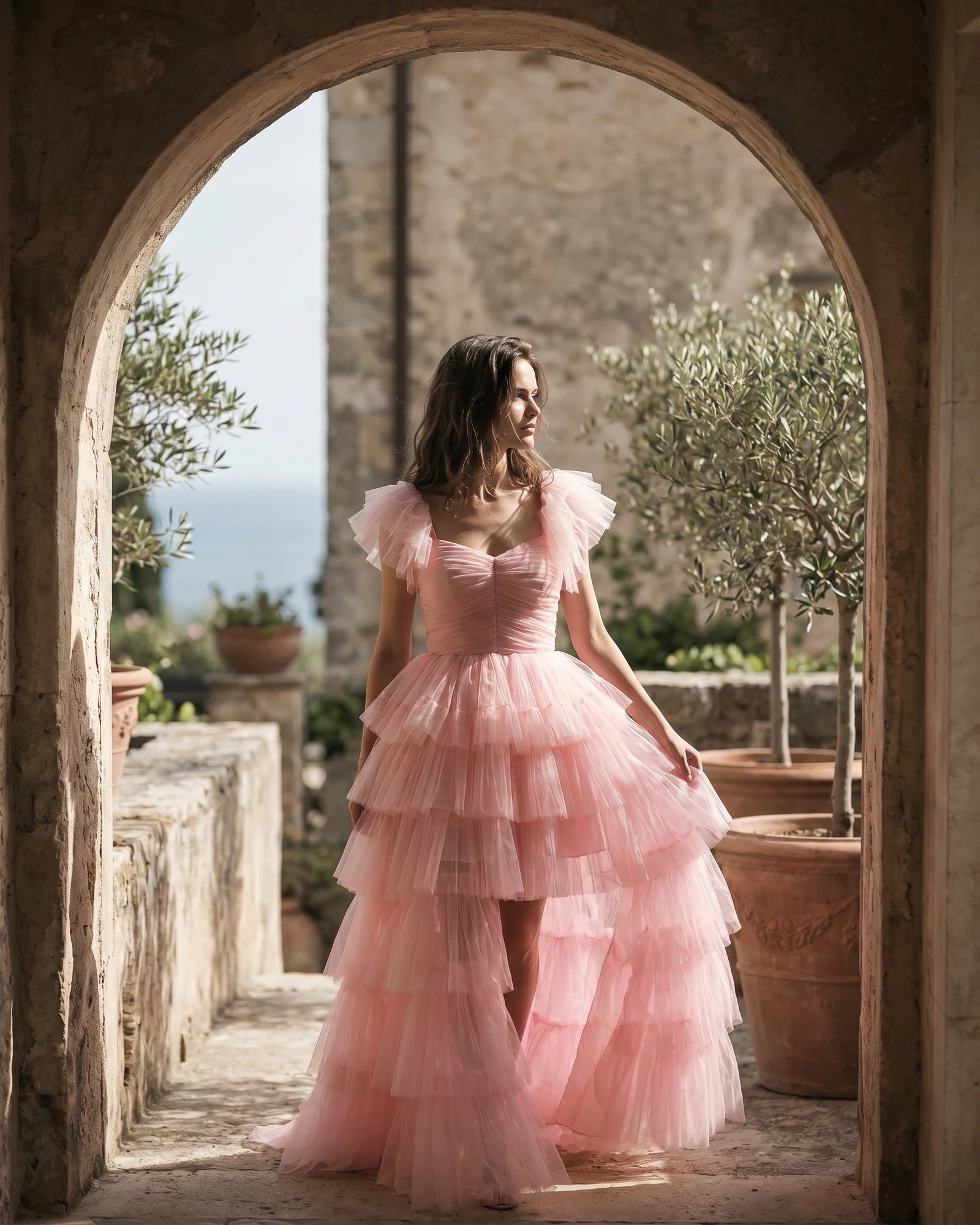 The Layla Petal Tulle Gown