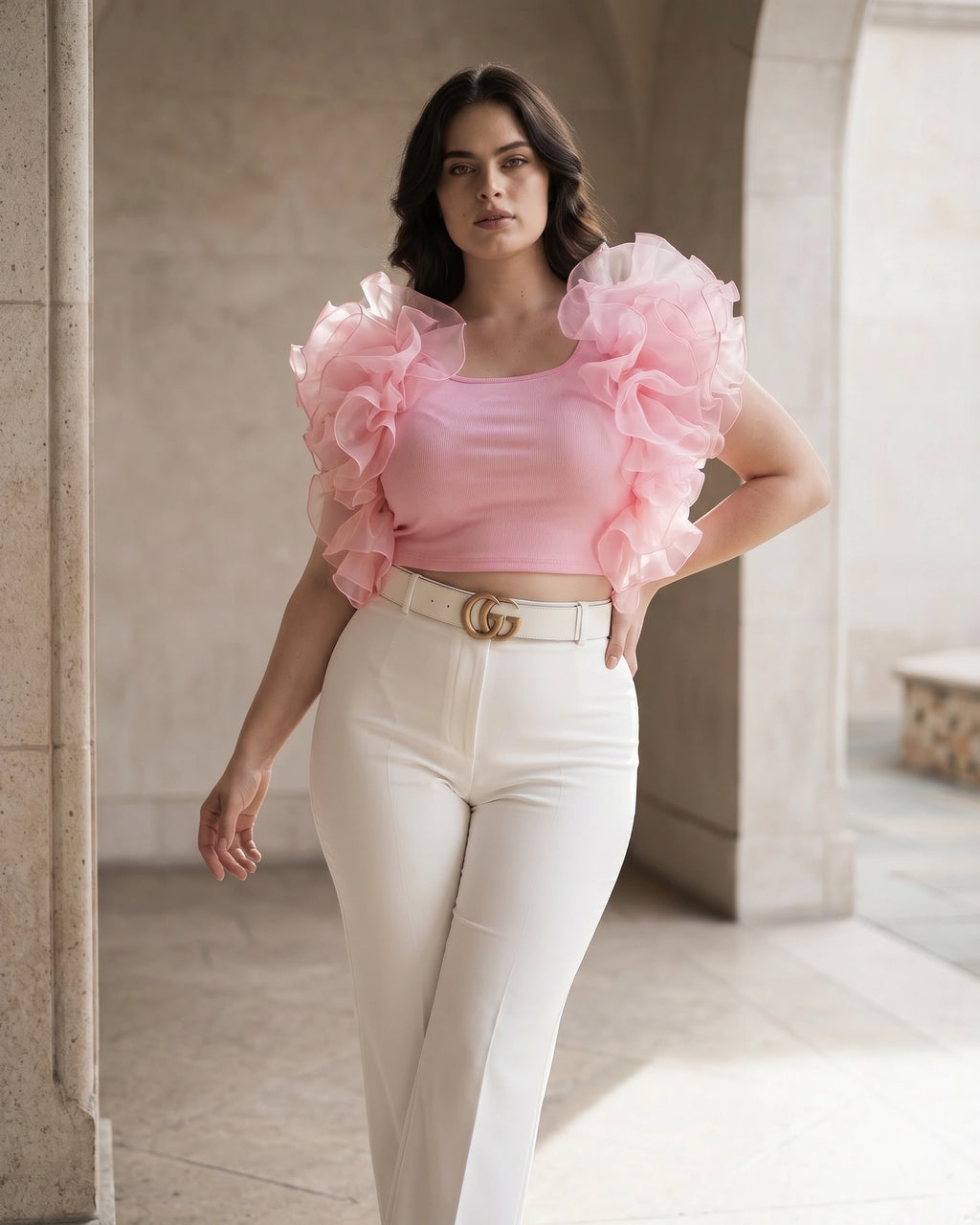 The Scarlet Ruffle Crop