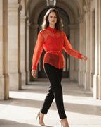 The Scarlett Organza Blouse