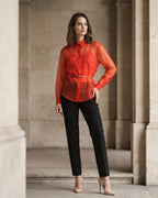 The Scarlett Organza Blouse
