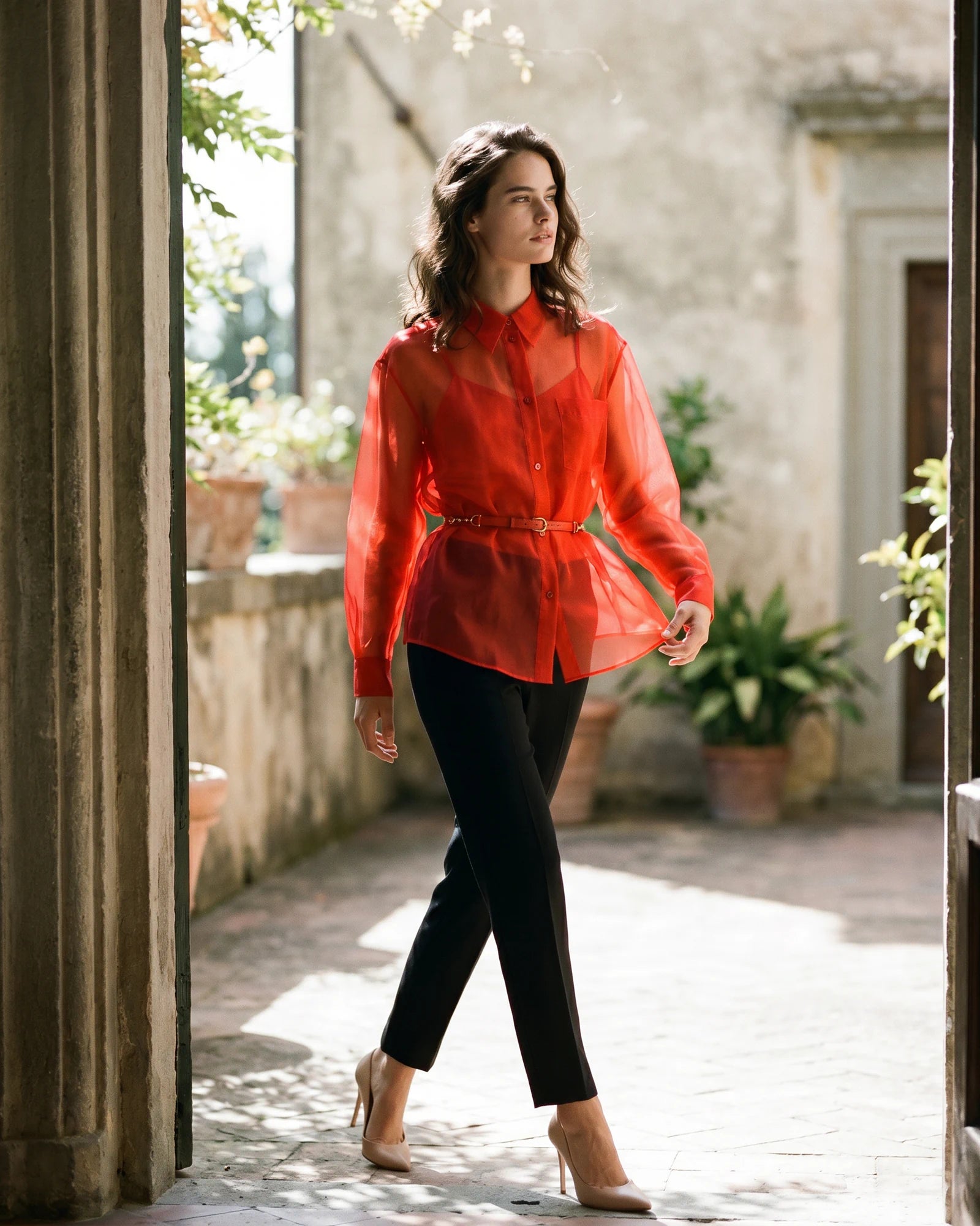 The Scarlett Organza Blouse