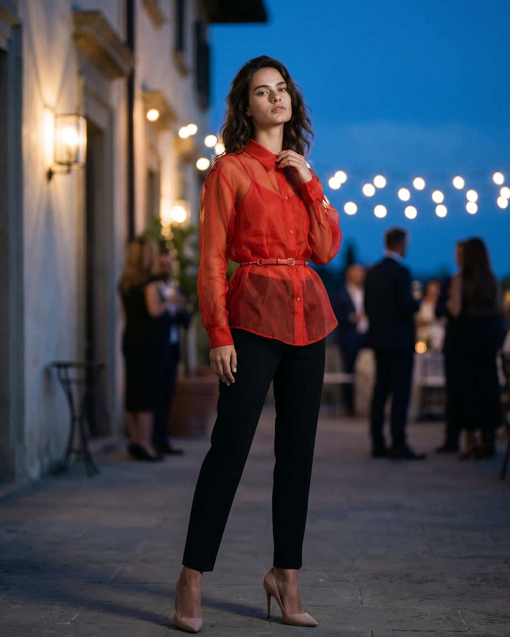 The Scarlett Organza Blouse