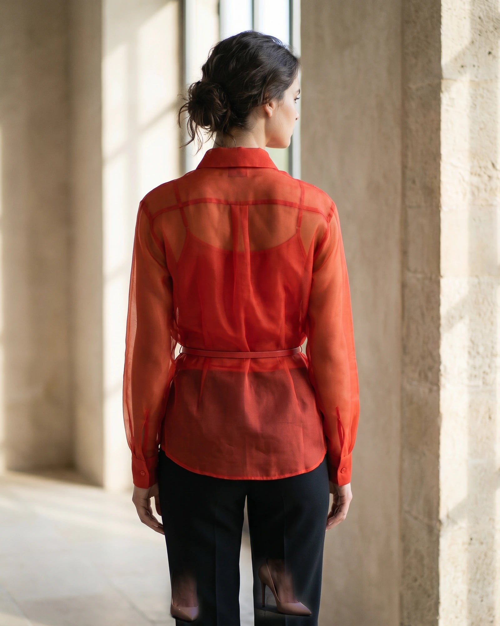 The Scarlett Organza Blouse