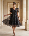 The Selene Mesh Skater Dress
