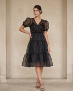The Selene Mesh Skater Dress