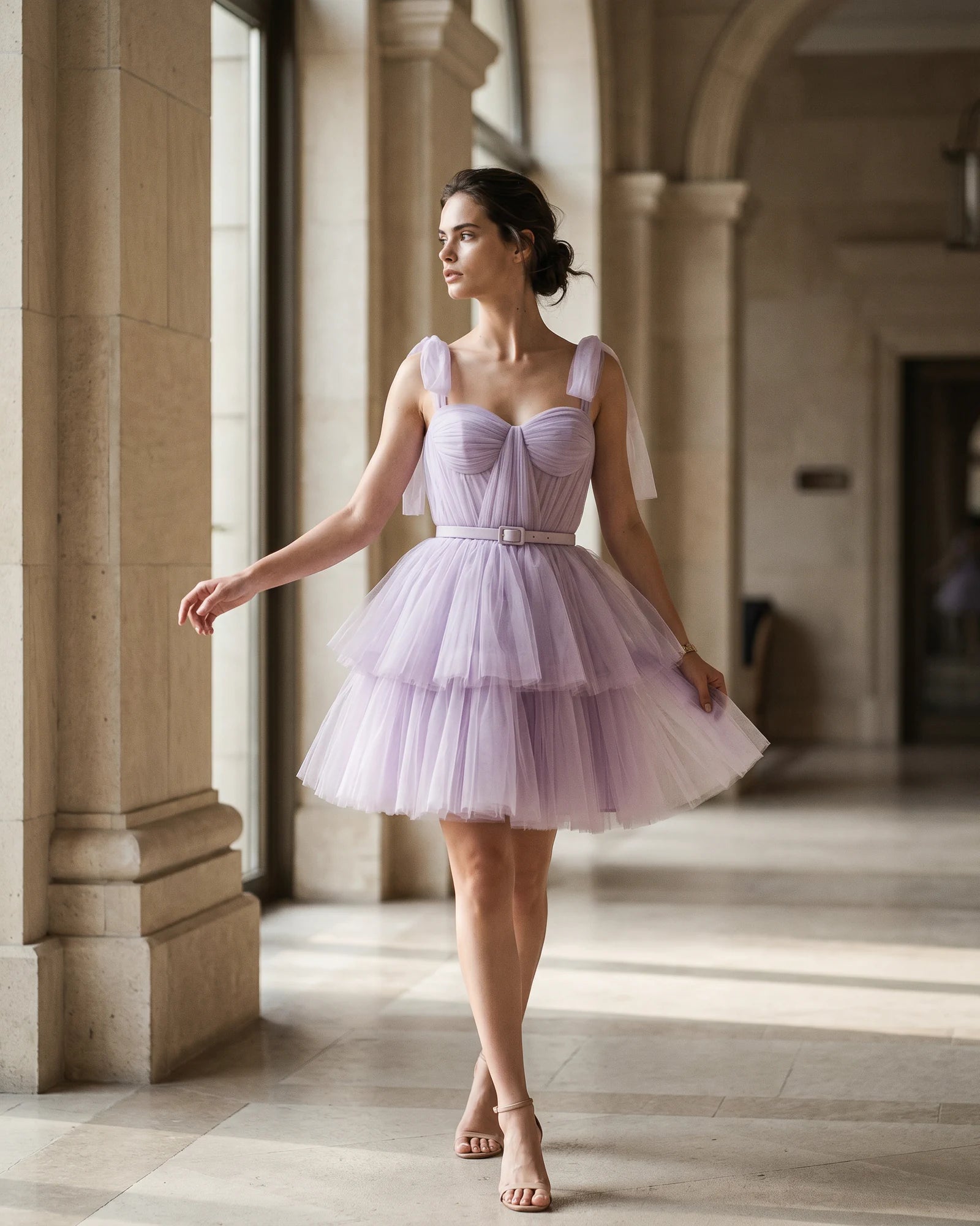 Vallisee Seraphina Lilac Corset Dress
