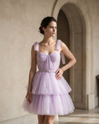 The Seraphina Lilac Corset Dress